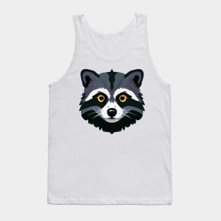 Adorable Raccoon Comic Cameo Tank Top